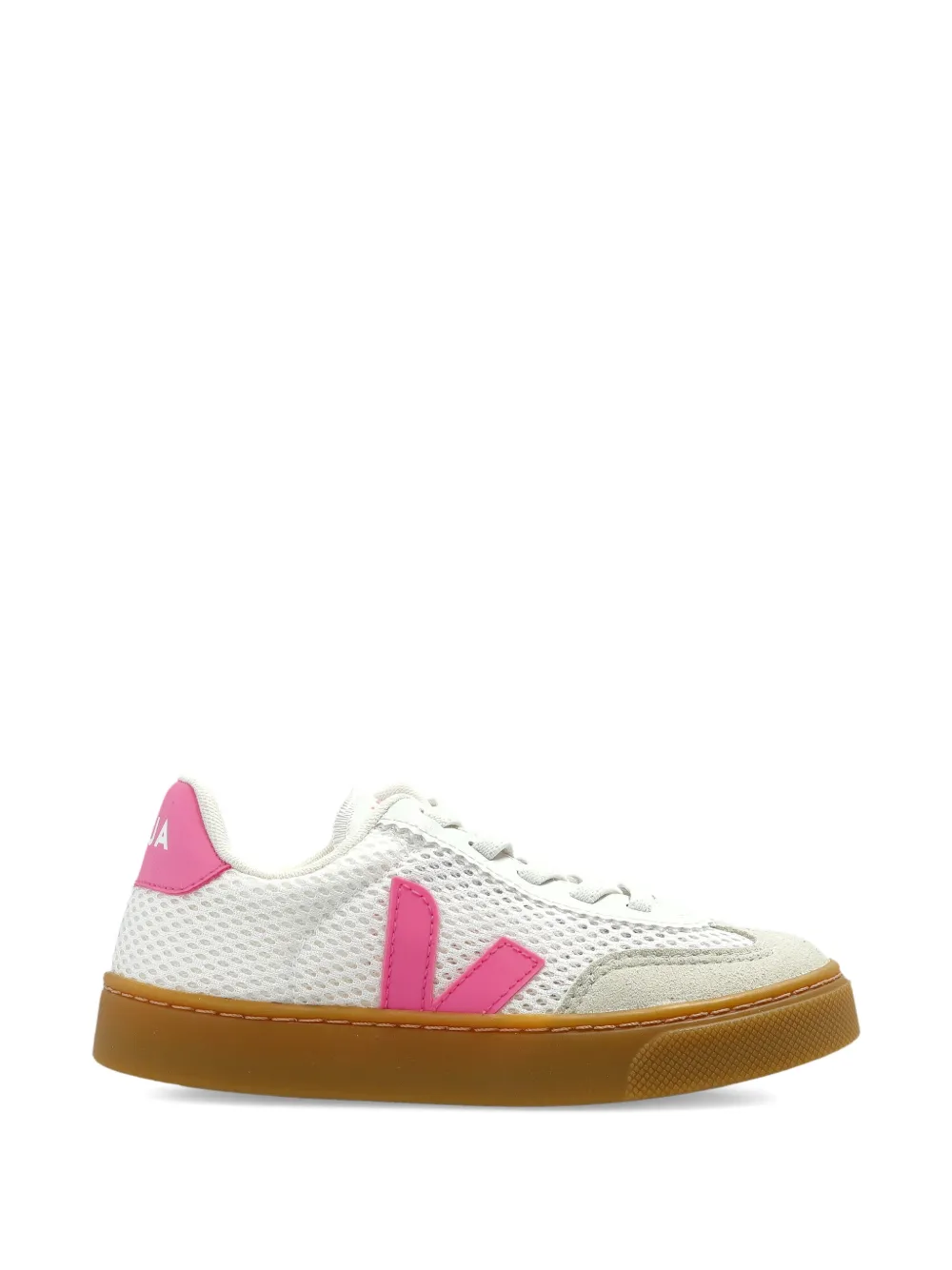 Кроссовки с логотипом из сетки Veja Kids, белый — фото 2