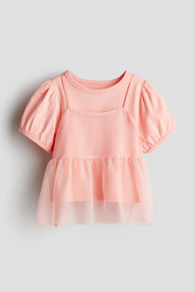

Костюм-Двойка с рубашкой и майкой H&M, розовый