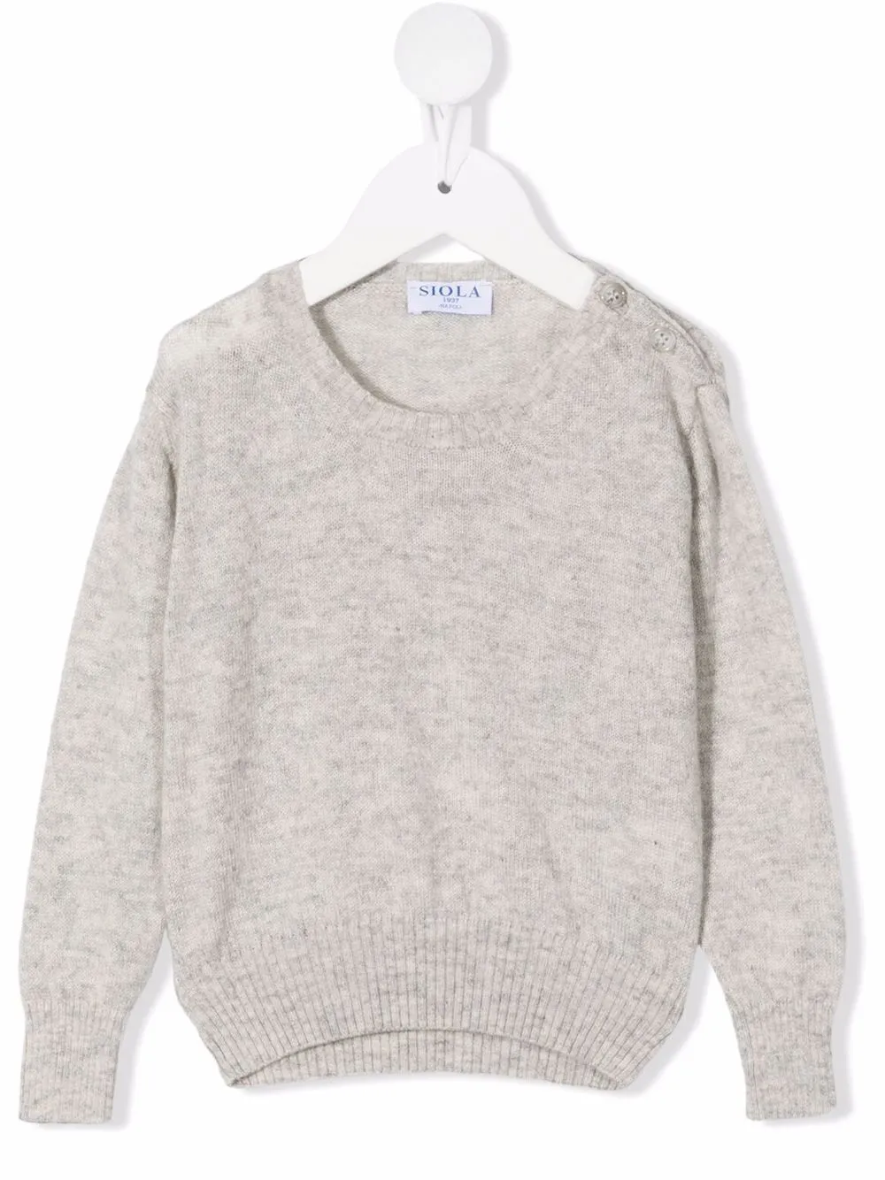 

Кашемировый джемпер с круглым вырезом Siola, серый