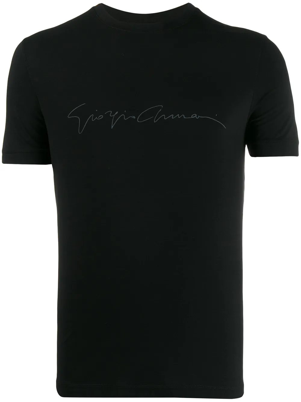 

Футболка с логотипом GIORGIO ARMANI, черный