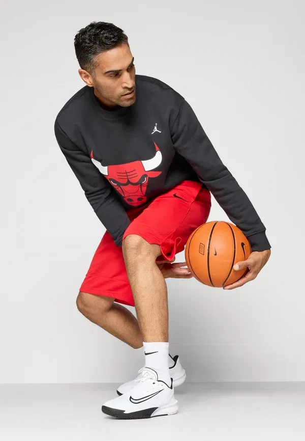 Толстовка Club wear Jordan, black/white, черно-белый — фото 4