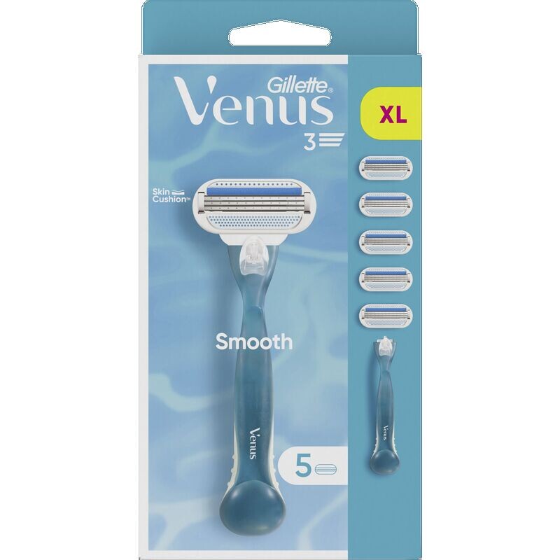 

Гладкая бритва с 5 лезвиями Gillette Venus, 1 шт.