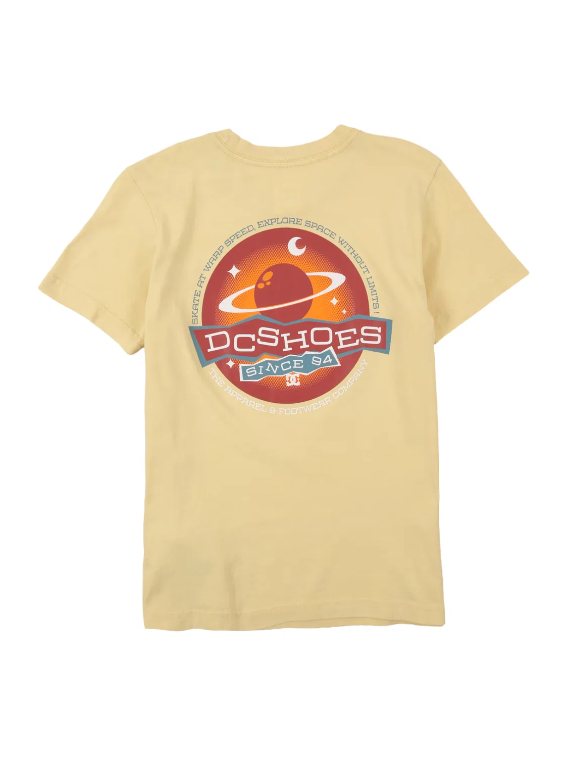 Спортивная футболка DC Shoes Performance Shirt PLANETARIUM светло-желтого цвета — фото 2
