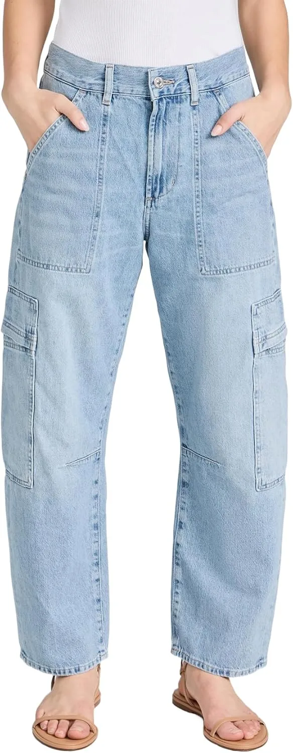 

Kedera High Waisted Barrel Cargo Jeans для женщин 2025
