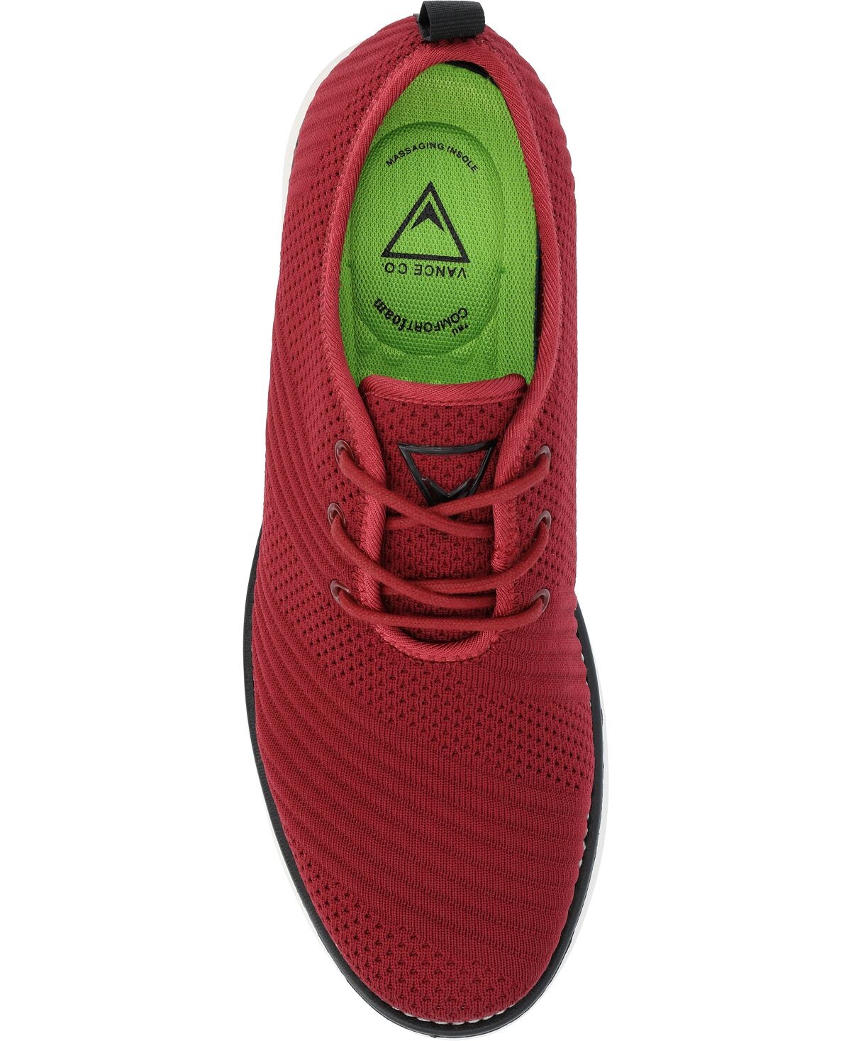 Мужские модельные туфли Novak Tru Comfort из пеноматериала со шнуровкой и круглым носком Vance Co. — фото 4