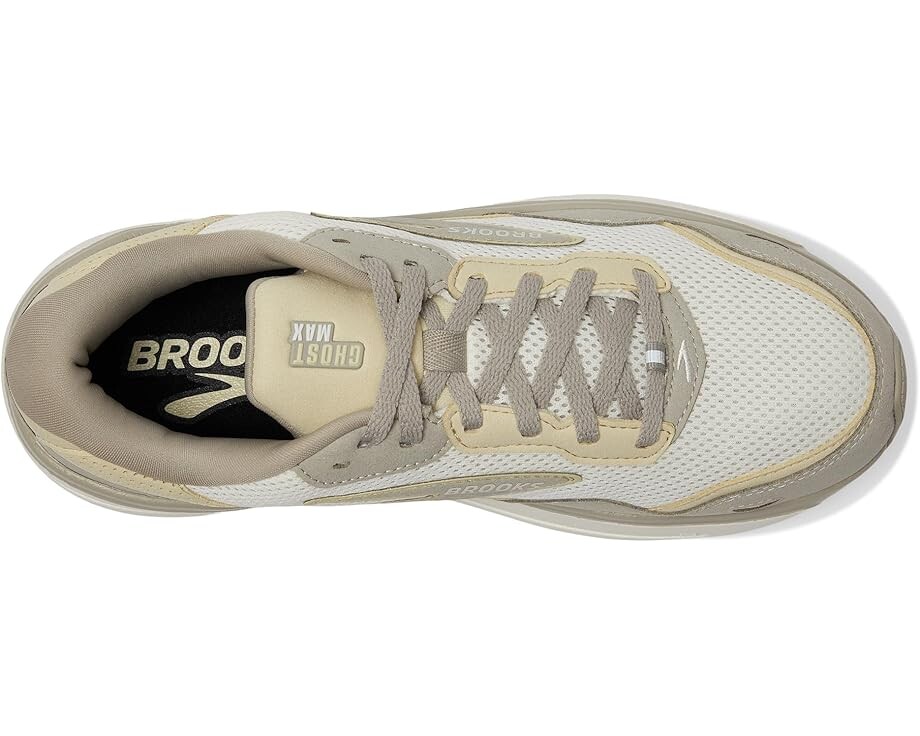 Кроссовки Brooks Ghost Max Suede, цвет London Fog/Green Haze/Coconut — фото 2