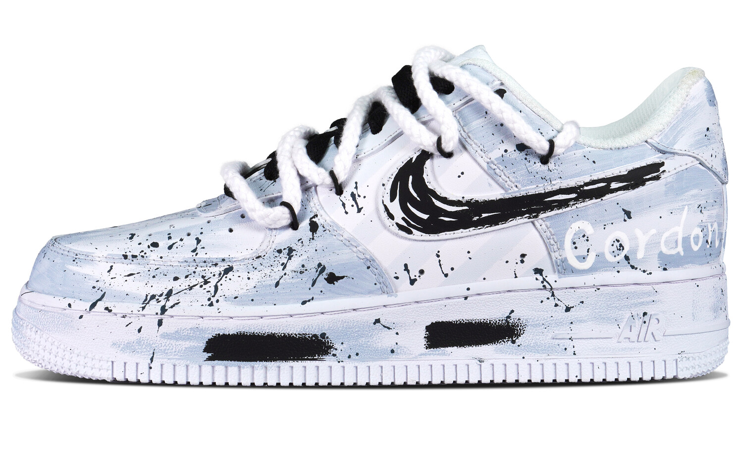 

Кроссовки Nike Air Force 1 Skateboard Shoes Men Low-Top Blue White/Black, белый