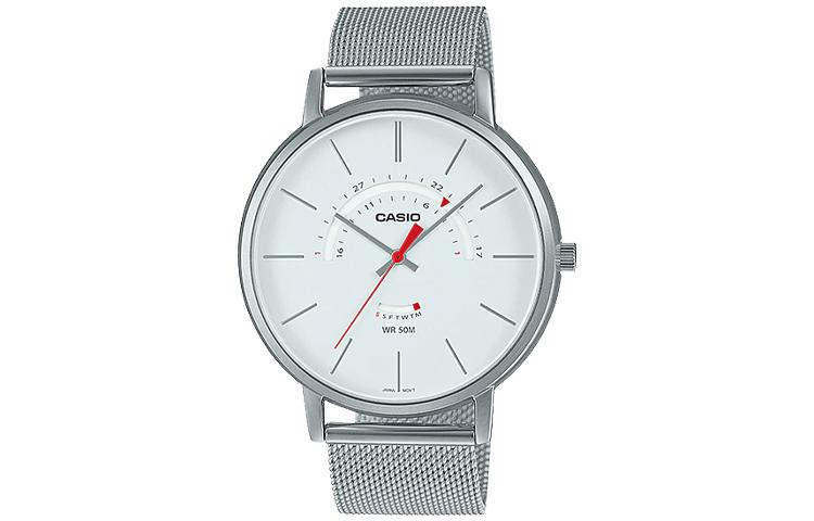 

Мужские часы стандартной серии белые MTP-B105M-7AV CASIO