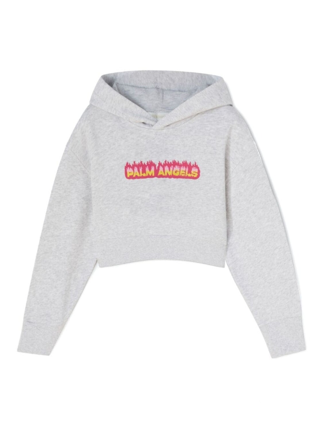 

Palm Angels Kids худи Flames с логотипом, серый