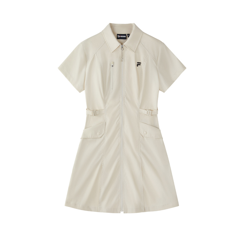 

URBAN TECH Короткий Сарафан Женский FILA FUSION, Пшеничный Хаки