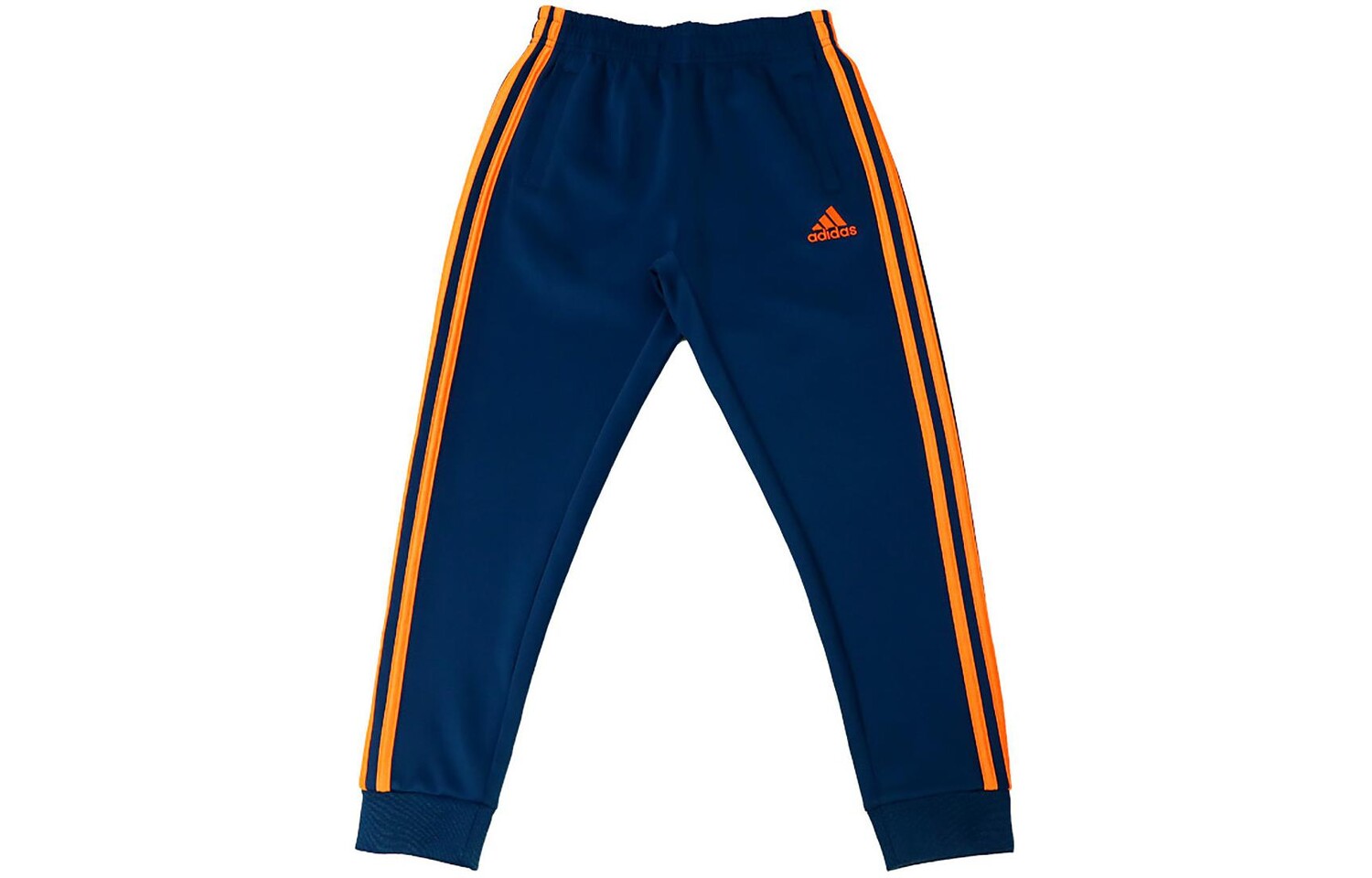

Детские трикотажные спортивные штаны Adidas, сине-оранжевый