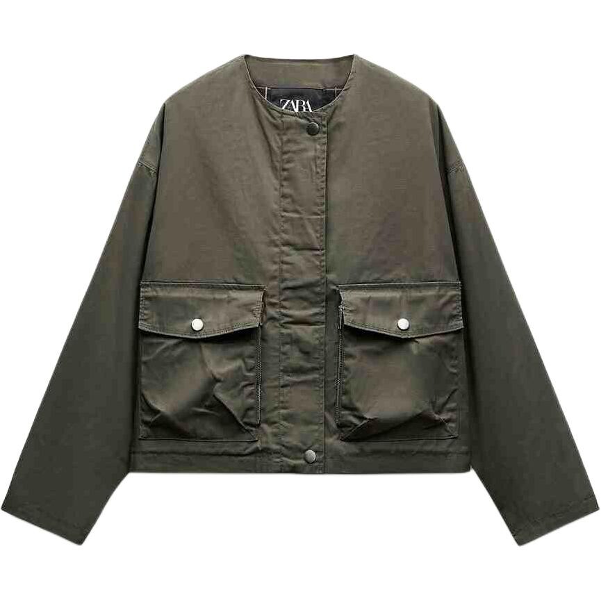 

Куртка ZW Series женская, цвет темный хаки Zara