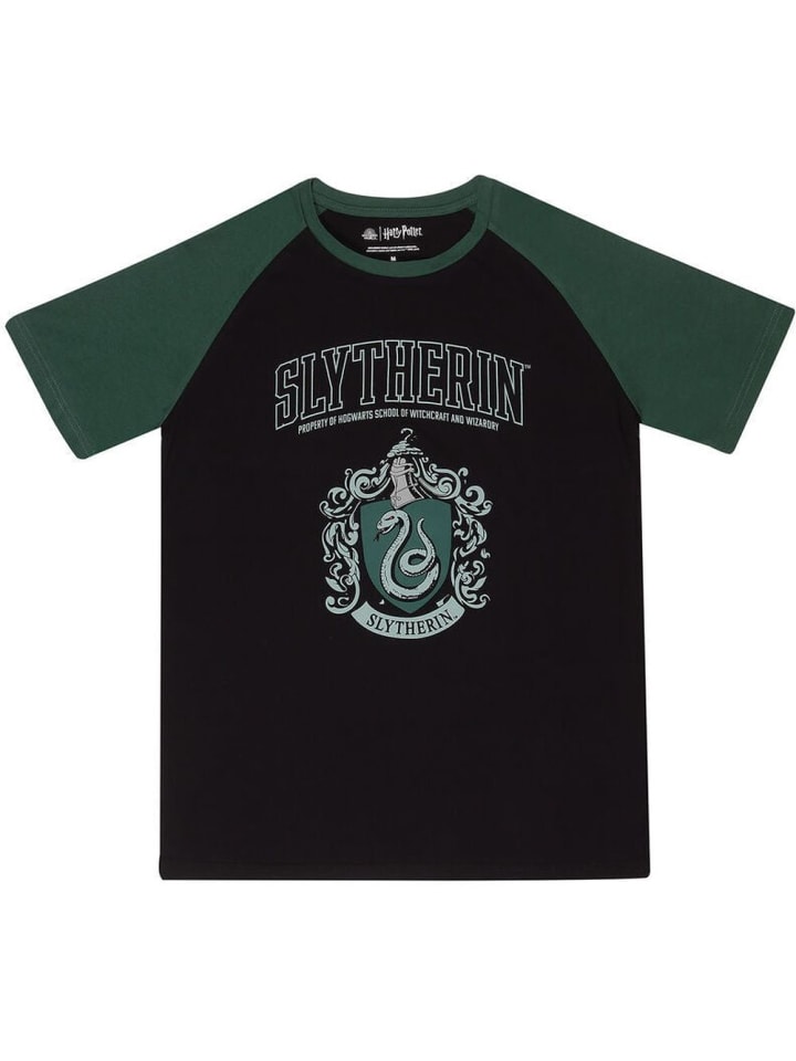 

Футболка Футболка реглан факультета Слизерин черного цвета Harry Potter, Черный, Футболка Футболка реглан факультета Слизерин черного цвета Harry Potter