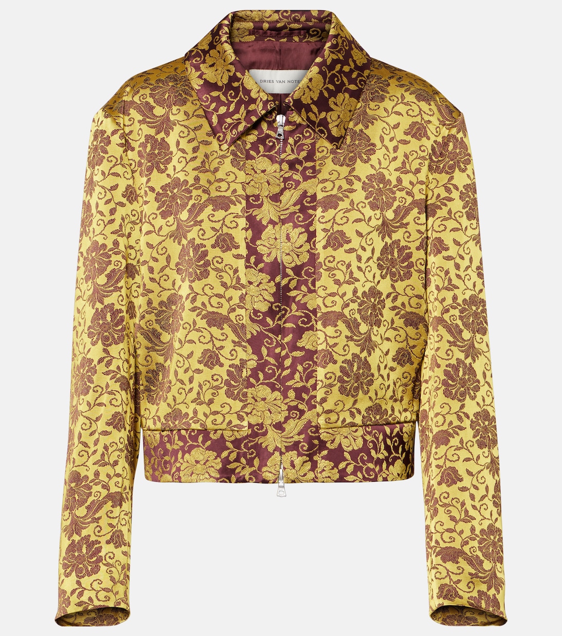 

Жакет с цветочным жаккардом Dries Van Noten, Ocra