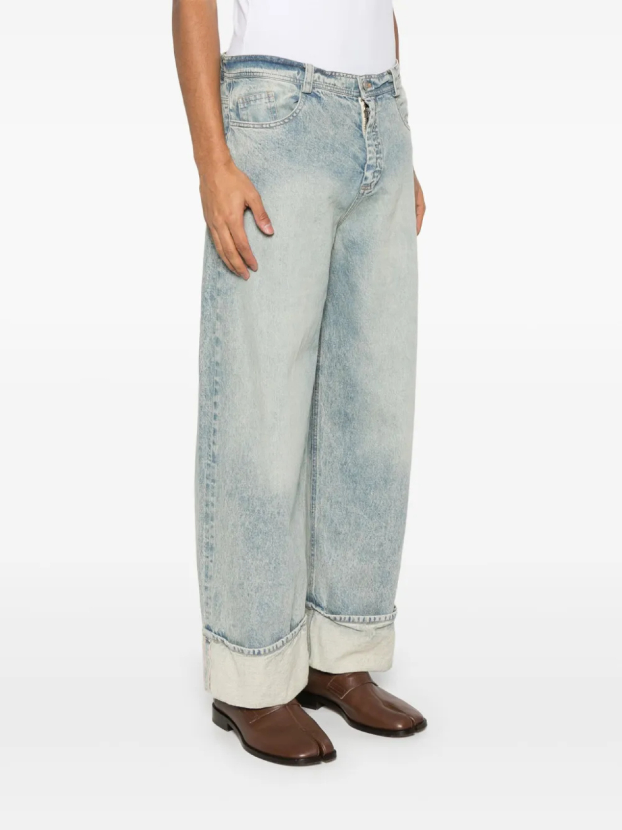 

Isabel Benenato широкие джинсы, синий