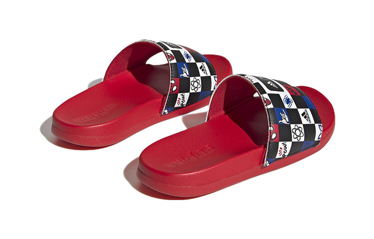 Детские шлепанцы серии Disney X Adilette PS красные Adidas — фото 4