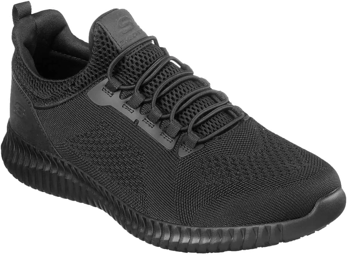 Мужские кроссовки Skechers Cessnock для работников пищевой промышленности, Black Textile Water And Stain Repellent — фото 2