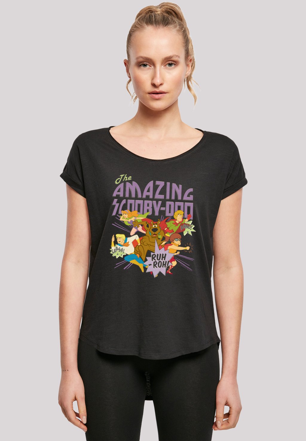 

Футболка с принтом SCOOBY DOO THE AMAZING SCOOBY F4NT4STIC, черный