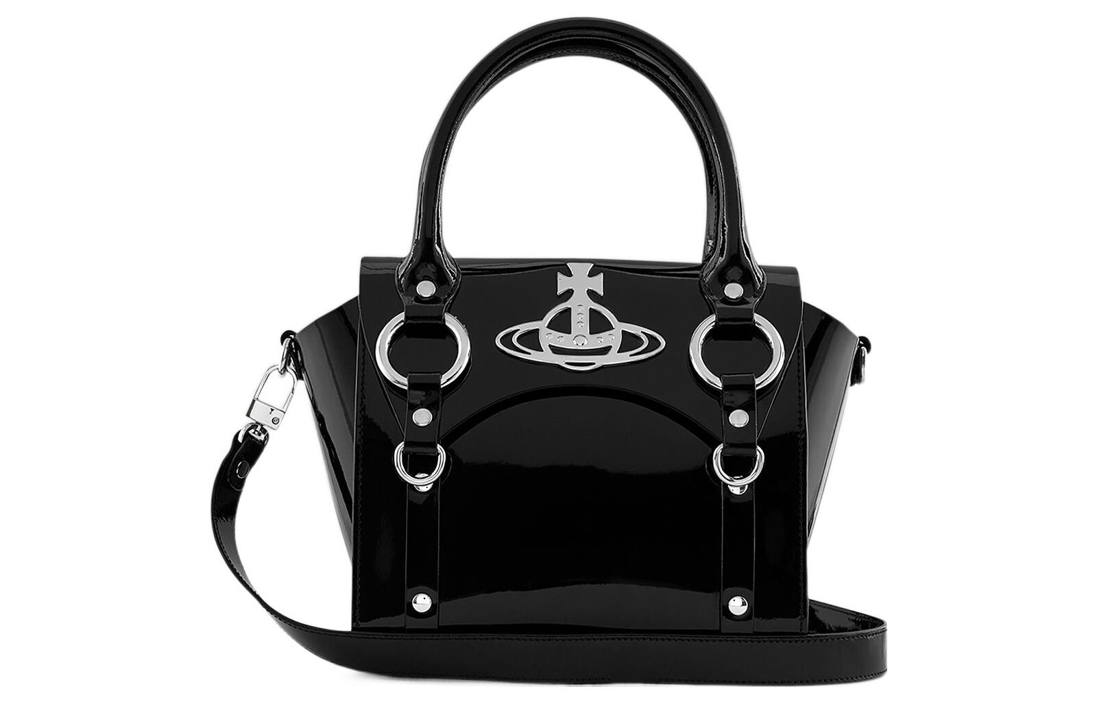 

Vivienne Westwood Кожаная сумка через плечо из коровьей кожи, маленькая женская сумка черного цвета