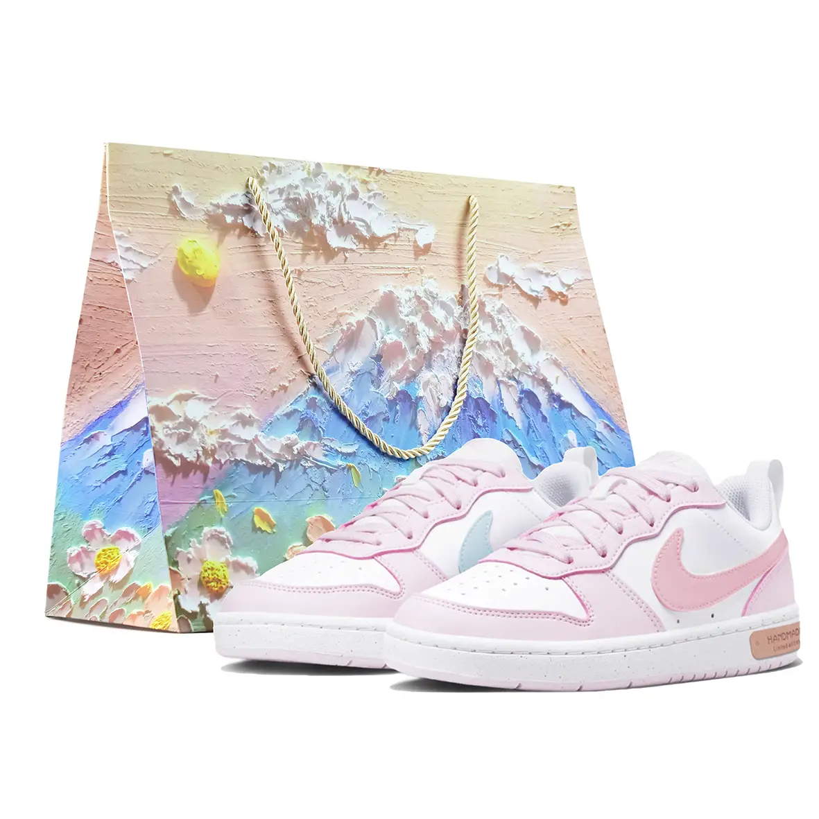 

Детские скейтерские кроссовки Grade School Nike, синий/розовый