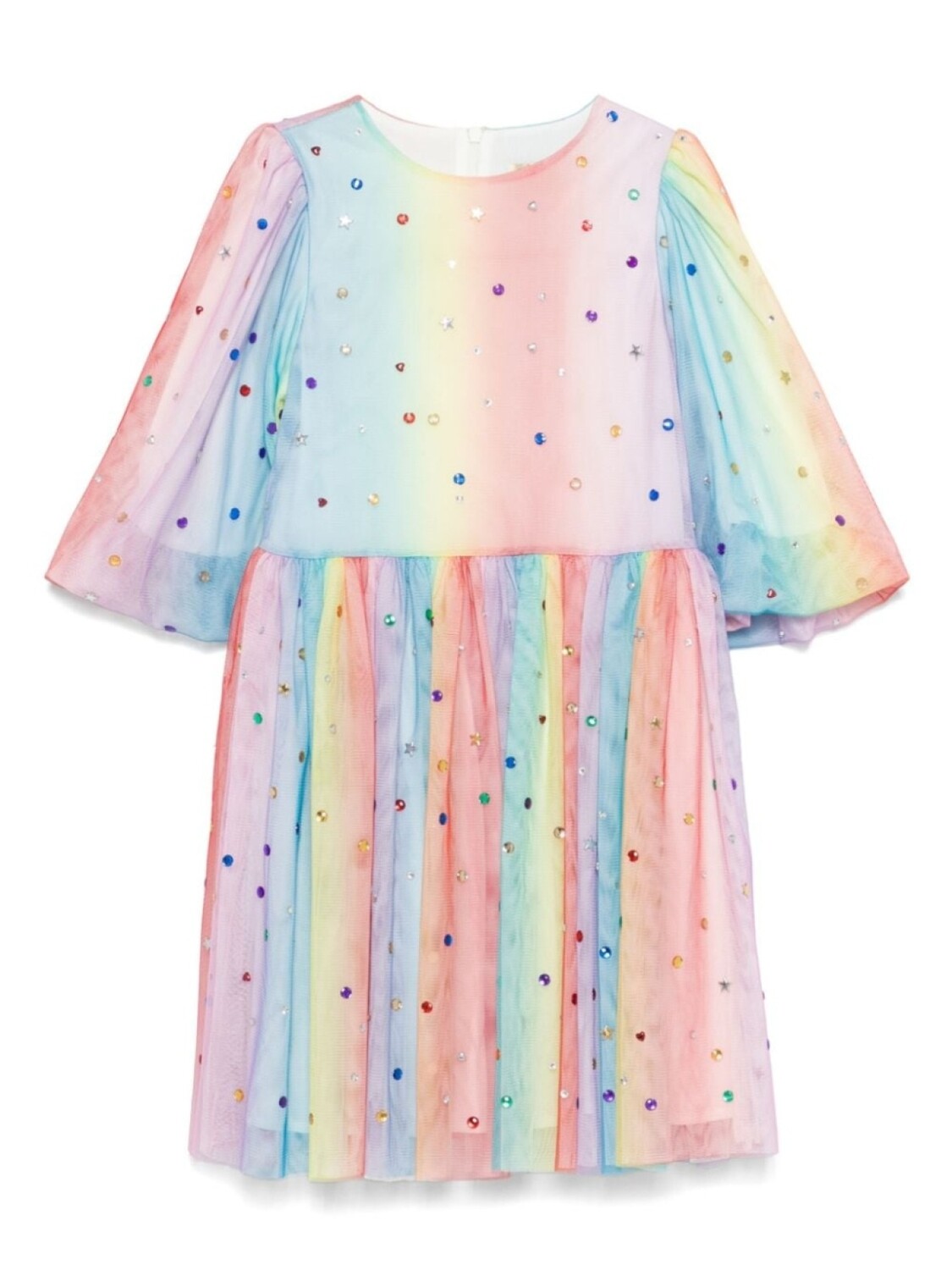 

Stella McCartney Kids платье с радужным эффектом, красный