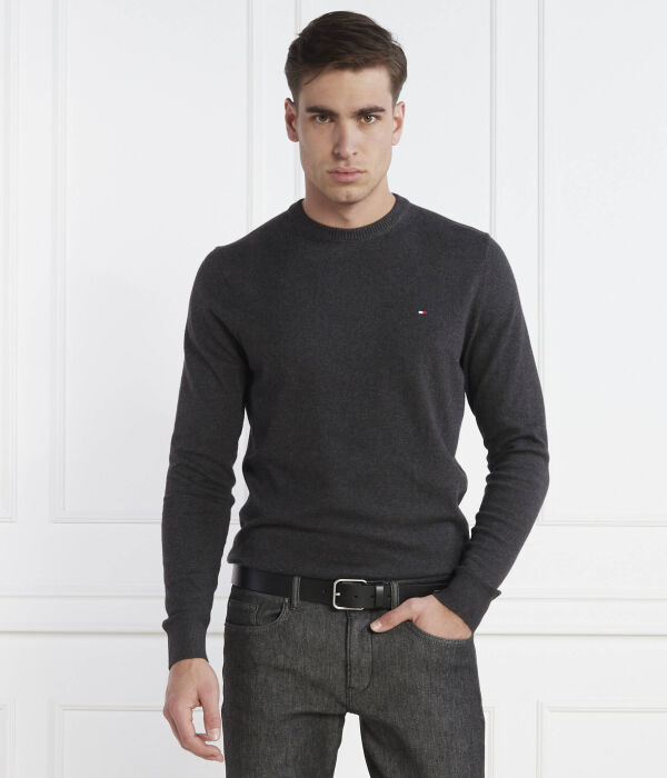 Джемпер мужской Tommy Hilfiger с добавлением кашемира, серый — фото 3