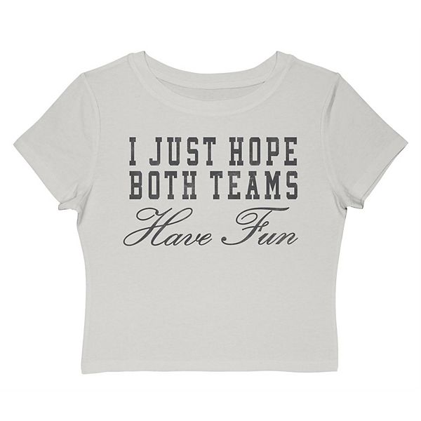 

Футболка Juniors' Grayson Threads The Label I Just Hope Both Teams Have Fun Unbranded