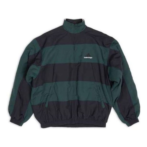 

Куртка x adidas reversible tracksuit jacket 'black green' Balenciaga, черный