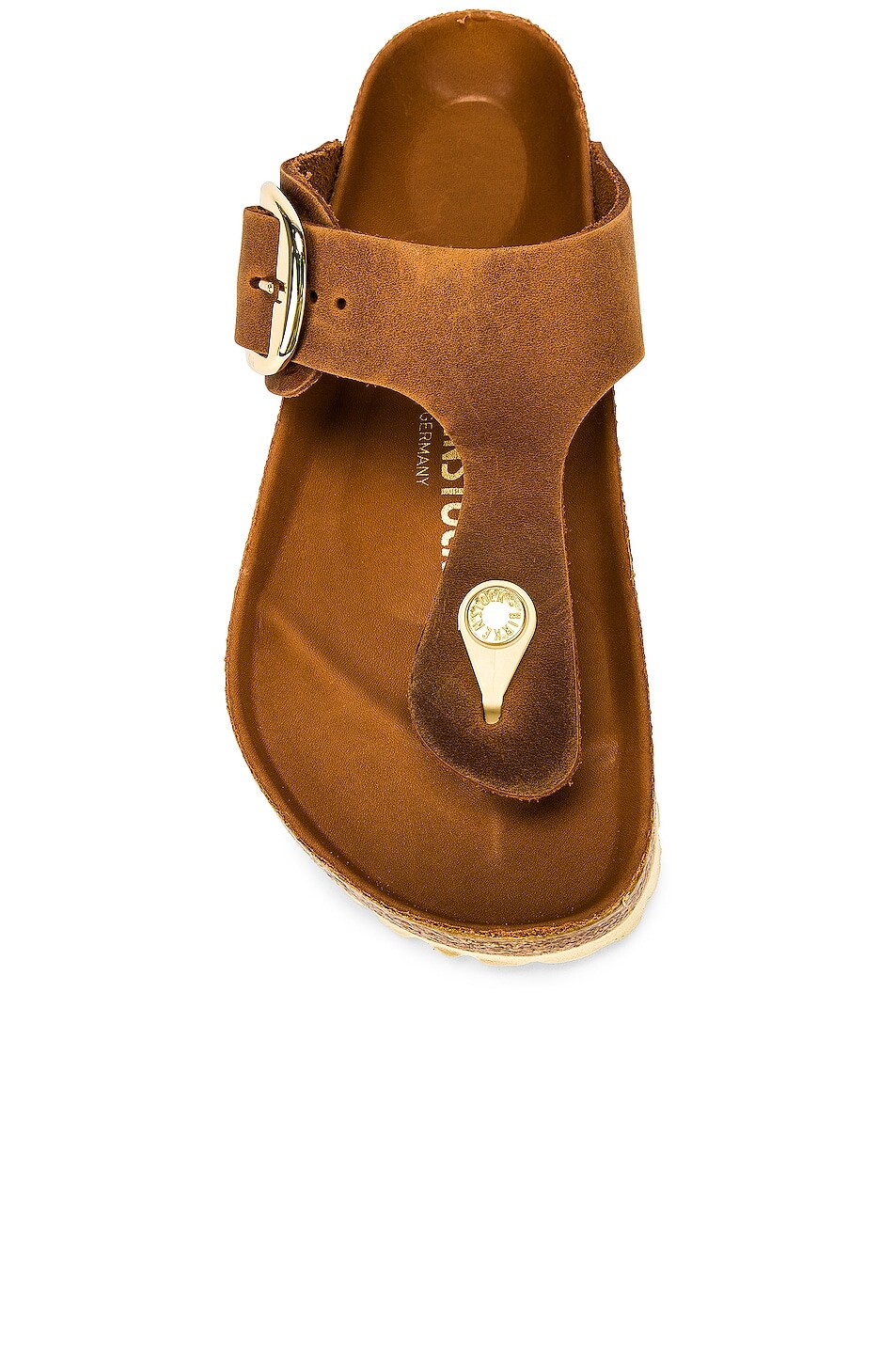 Сандалии Gizeh с большой пряжкой Birkenstock, цвет Cognac — фото 4