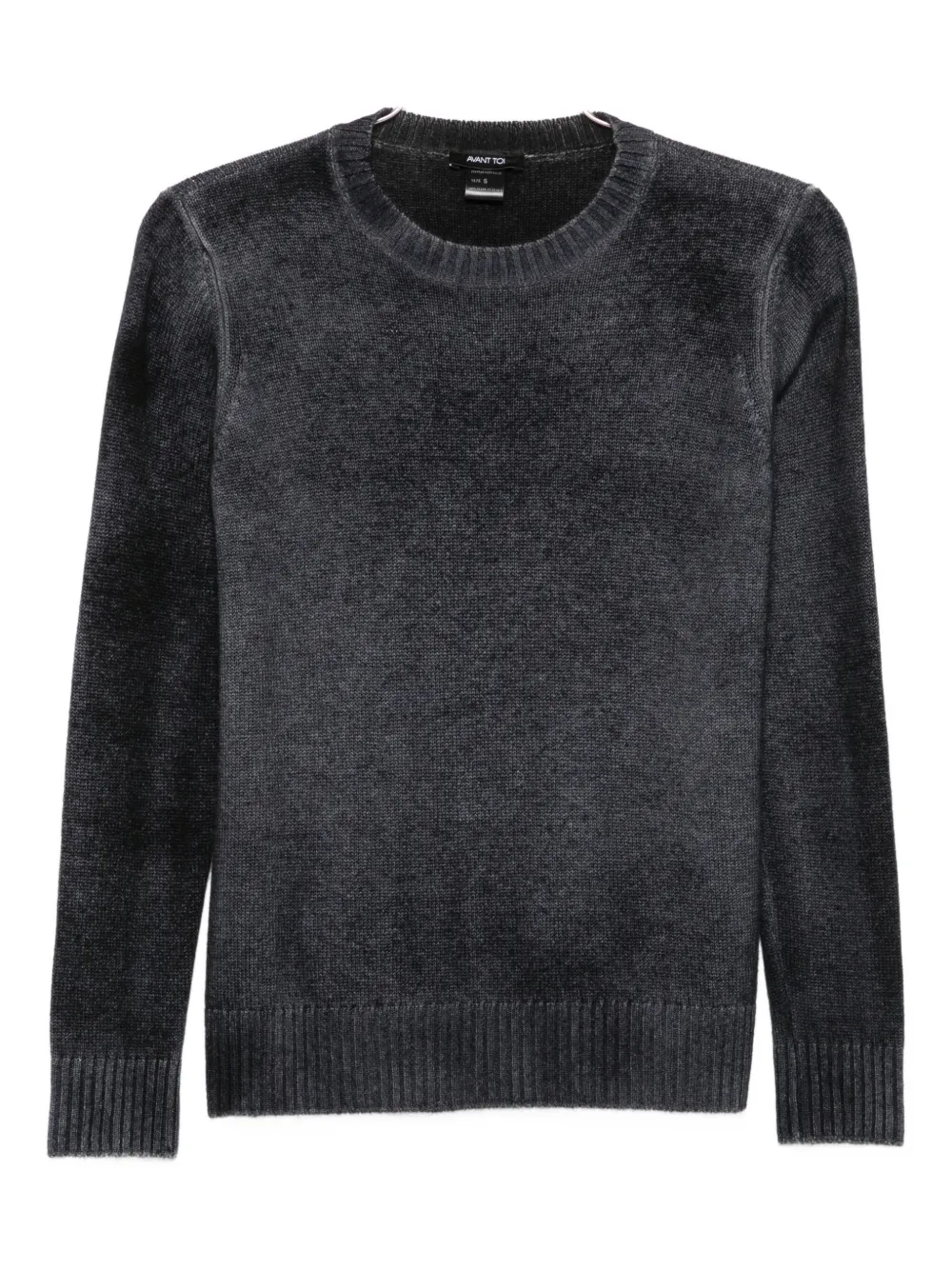 

Свитер в рубчик с круглым вырезом Avant Toi, синий