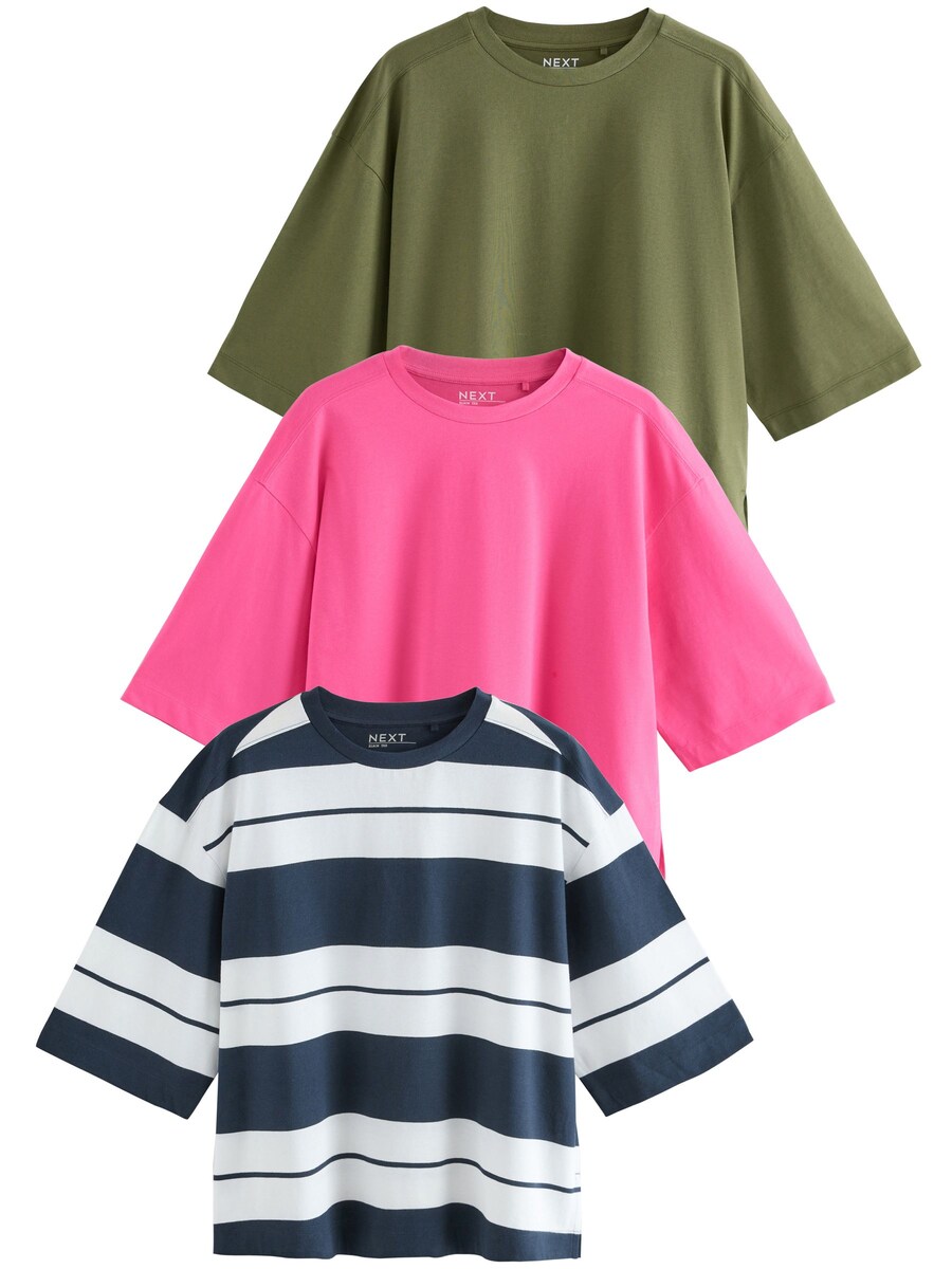 

Рубашка Next, цвет Navy/Olive/Pink