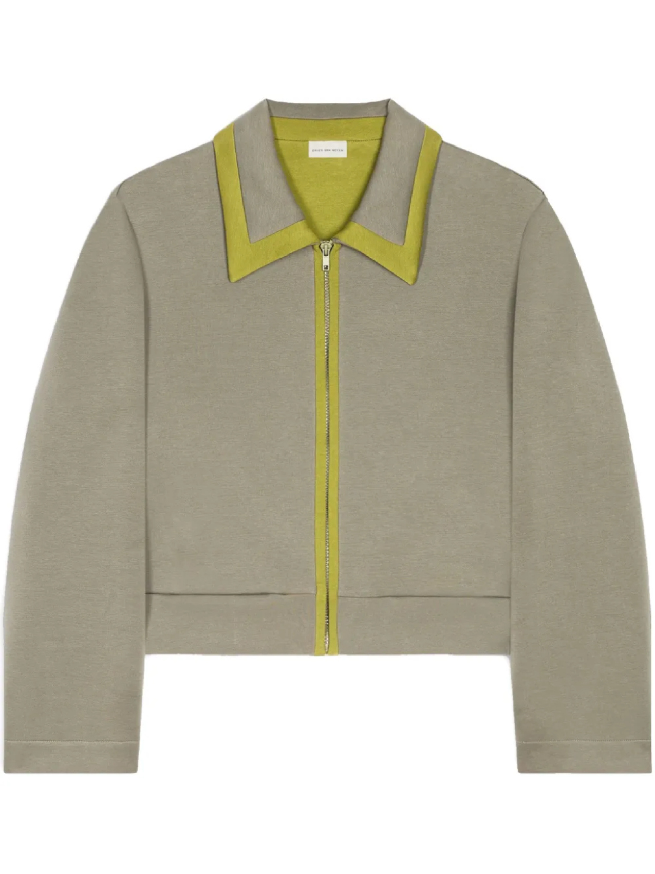 

DRIES VAN NOTEN куртка с контрастными вставками, зеленый