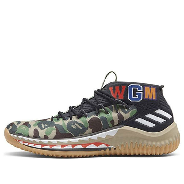 

Кроссовки xa bathing ape dame 4 Adidas, зеленый