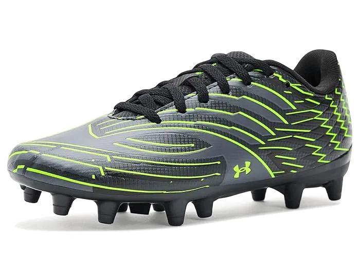 Бутсы футбольные Mach 1 Select Jr. Under Armour Kids, Black/Titan Gray/Hyper Green