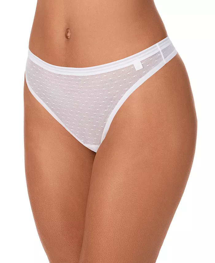

Женское нижнее белье Point D'Esprit Thong DK8651 DKNY, белый