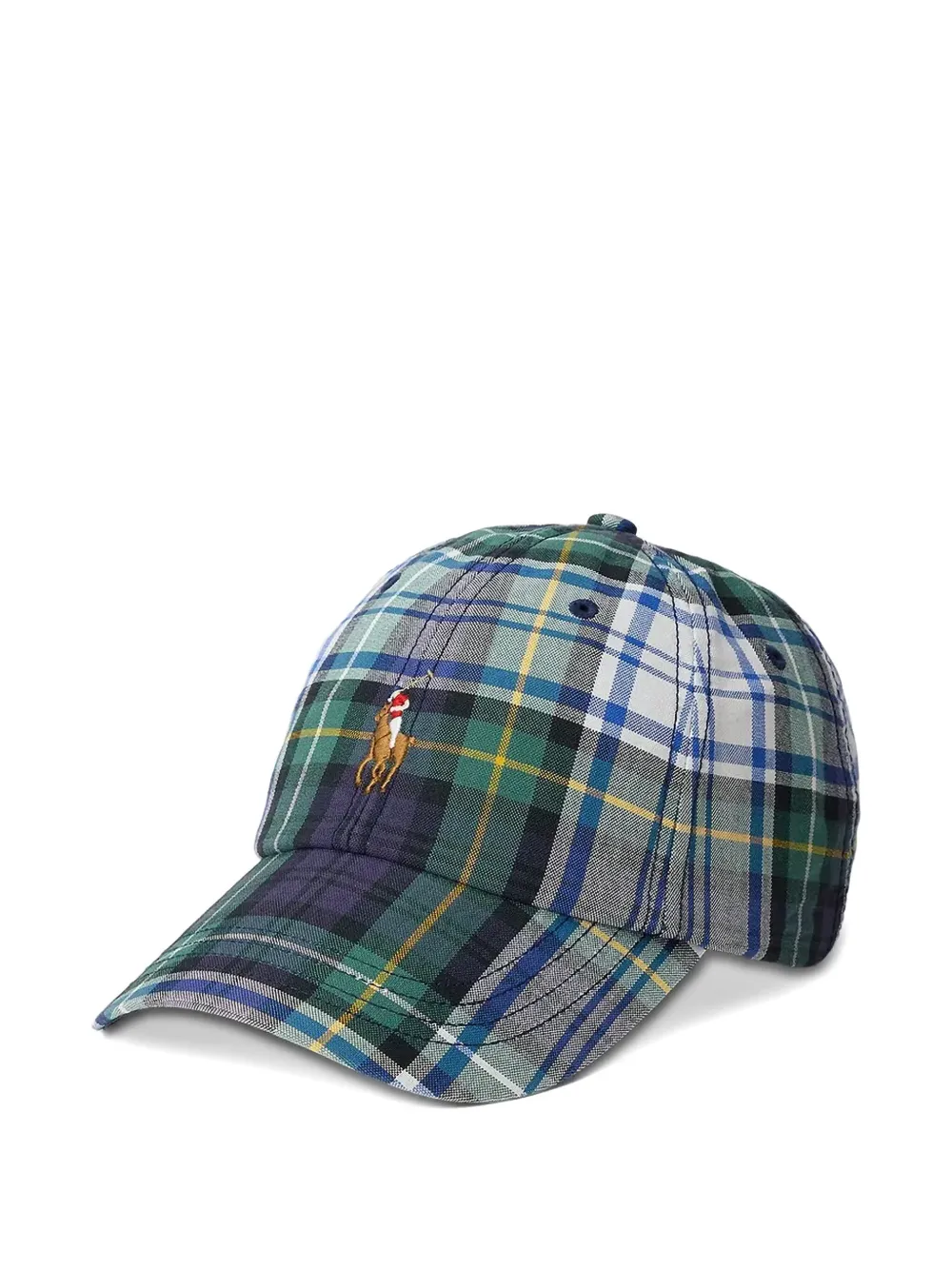 

Бейсболка-оксфорд в клетку POLO RALPH LAUREN, зеленый
