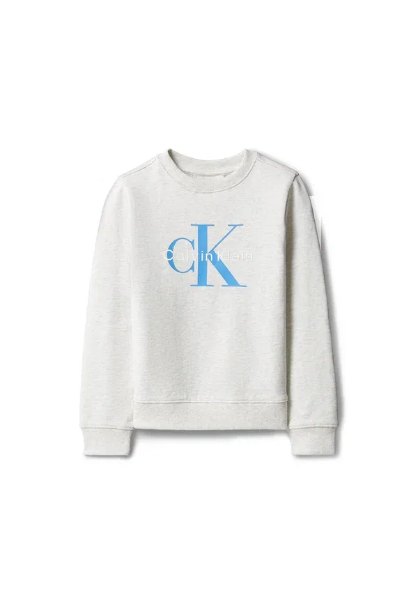 Толстовка Monologo Calvin Klein Jeans, снежный хизер — фото 4
