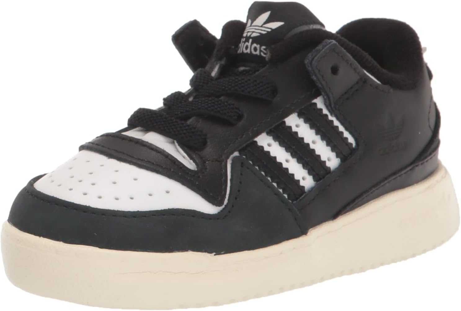 

Кроссовки adidas Kids Forum Low с эластичными шнурками, слоновая кость/белый/черный