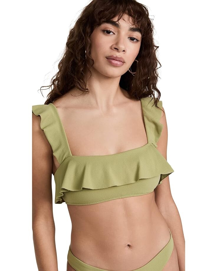 

Топ бикини Eberjey Pique Jane Bikini Top, цвет Pear