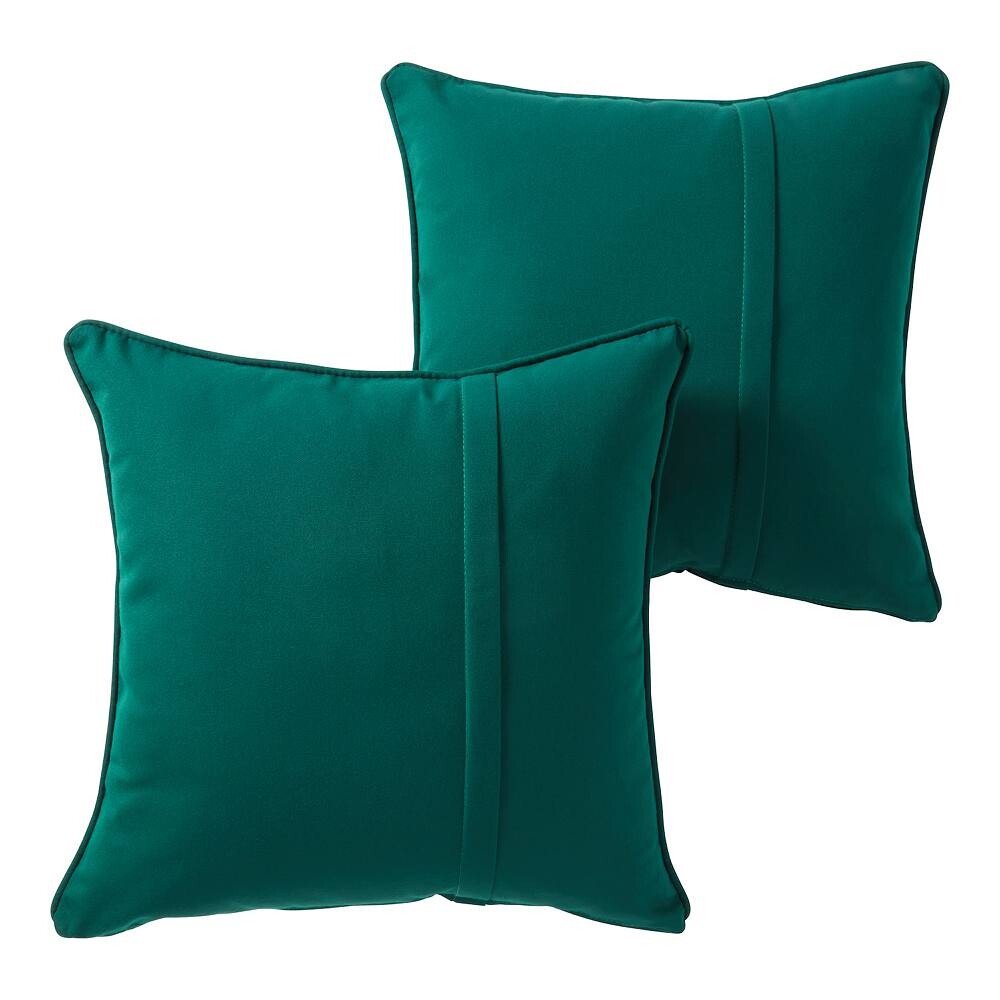 

Greendale Home Fashions Набор из 2 декоративных подушек для улицы Sunbrella, цвет Forest Green