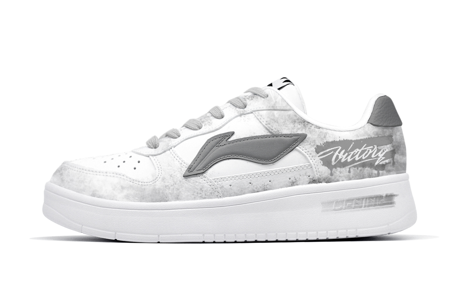 

LINING Понтонные лодки нескользящие износостойкие низкие кроссовки скейтборд мужские серый белый