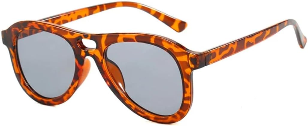 

Солнцезащитные очки с защитой UV400 | Увеличенные овальные градиентные линзы | Для женщин и мужчин | Для занятий спортом на открытом воздухе и вождения DSVIGF, Leopard Light Gray