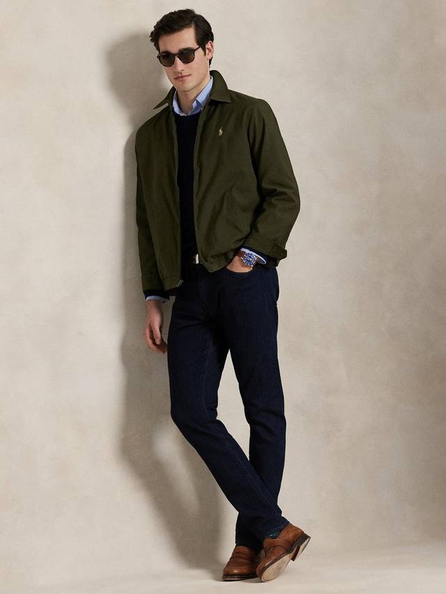 Легкая водоотталкивающая куртка из твила Polo Ralph Lauren, Company Olive — фото 4