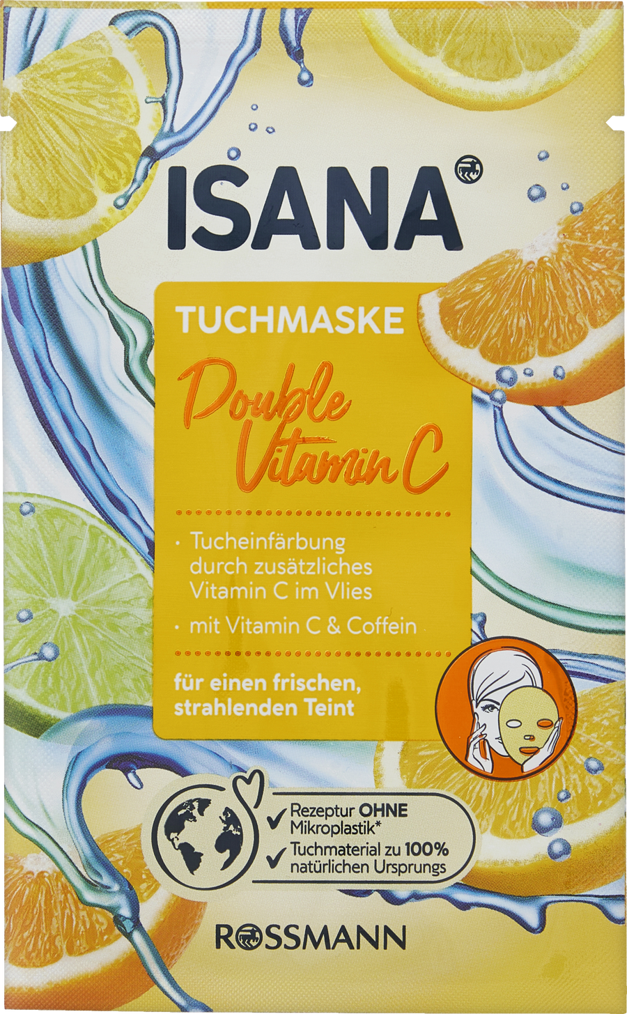 

Маска для лица ISANA Tuchmaske Double Vitamin C