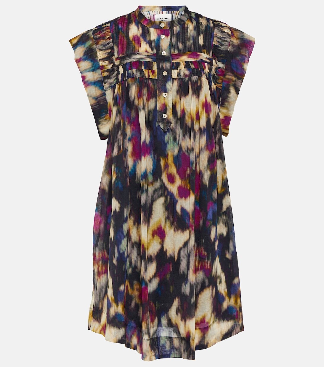 

Хлопковое мини-платье leaza Marant Etoile, черный