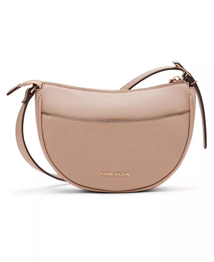 

Маленькая сумка через плечо со скульптурной пряжкой Anne Klein, коричневый