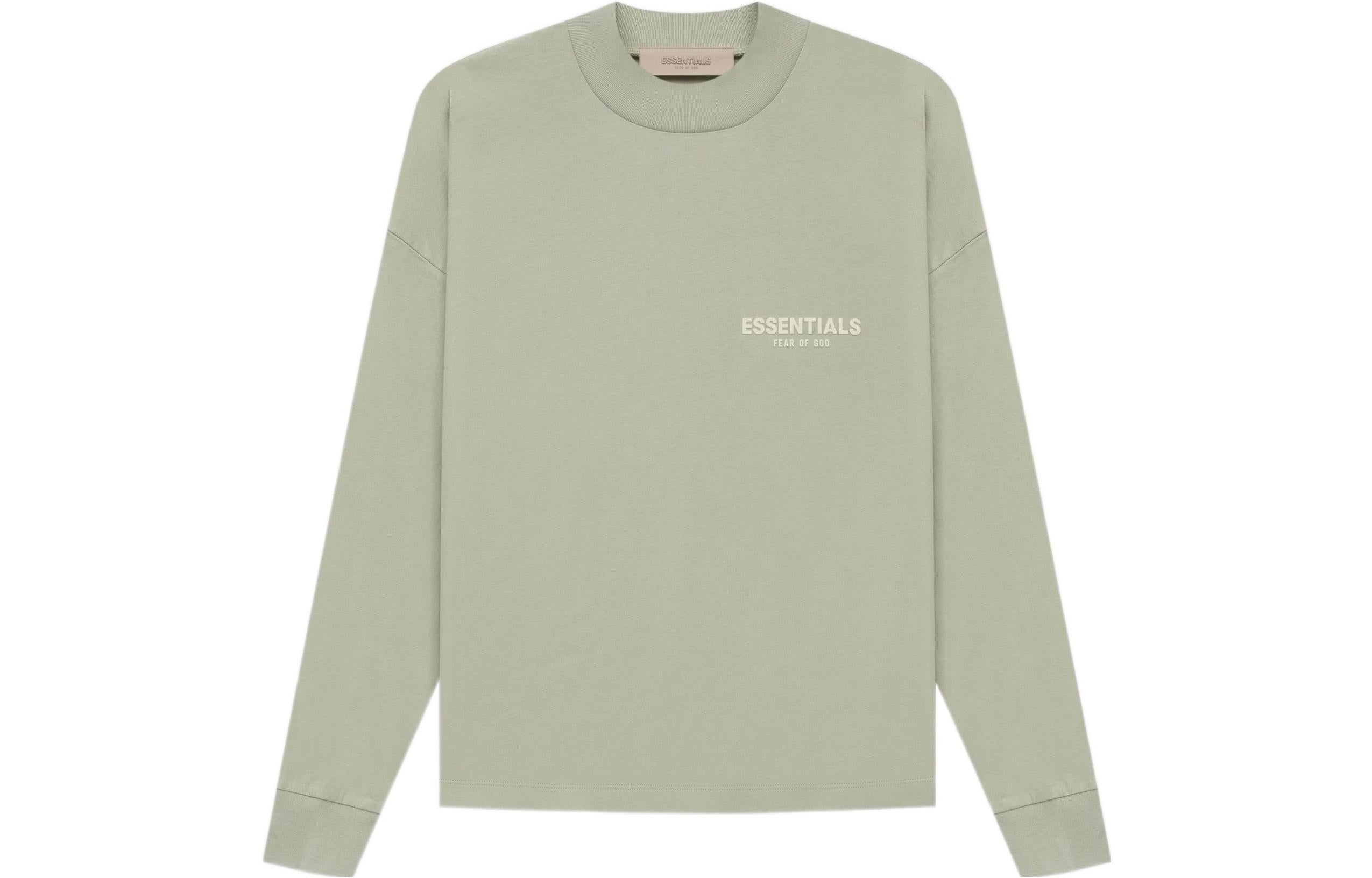 Футболка Fear of God Essentials SS22 Long Sleeve Tee 'Seafoam' FOG-SS22-144, зеленый — фото 2