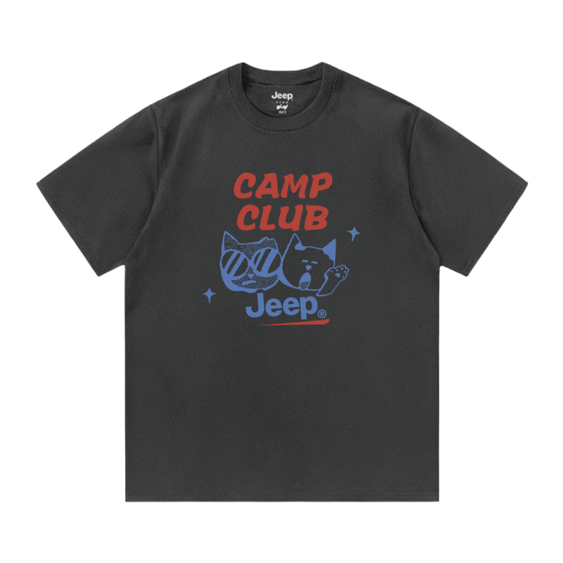 

Футболка для школьников с круглым вырезом Jeep, темно-серый