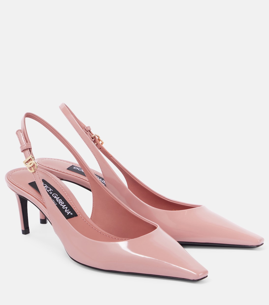 Кожаные туфли-лодочки Mun DG на ремешке Dolce&Gabbana, Rosa