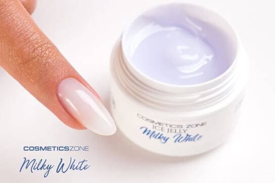 Гель для наращивания ногтей UV LED Jelly ICE JELLY молочный - Milky White 50мл, Cosmetics Zone — фото 3